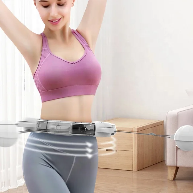 dropshipping weighted waist trainer gym equipment foldable Adjustable hula hoops