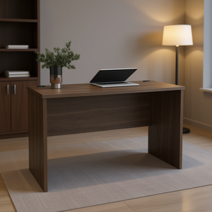 Escritorio de Oficina Revloc, Gris Nogal, Rectangular, Diseño Moderno y Minimalista, Mueble de Oficina de Madera Independiente - Product Image 2