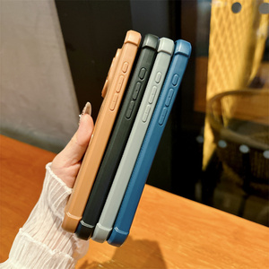 เคสโทรศัพท์มือถือ TPU แบบนิ่มมีรูโลโก้สำหรับ <span class=keywords><strong>iPhone</strong></span> <span class=keywords><strong>11</strong></span>, 12, 13, 14, 15พร้อมฟิล์มกันกระแทกสี่มุม - Product Image 4