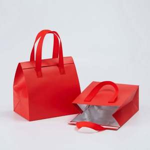 Bolsa Térmica Impermeable de Aluminio para Alimentos, Bolsa de Compras Reutilizable con Aislamiento Térmico Duradero de Tela No Tejida - Product Image 2