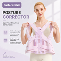 Attelle de soutien d'épaule ergonomique, portable, respirante et réglable pour l'entraînement quotidien de la posture et l'alignement du haut du dos