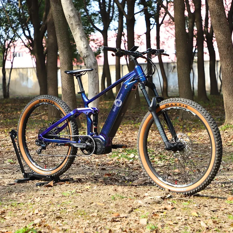 Bafang-Bicicleta de Montaña eléctrica Ultra de 1000W, bici de montaña eléctrica de suspensión completa con batería oculta de 27,5 pulgadas