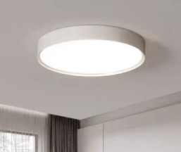 Lámpara de Techo Moderna con Cubierta de Madera y Acrílico, IP44, Panel LED de Superficie, 3500K Blanco Cálido, CRI 80, 50000 Horas de Duración - Product Image 2