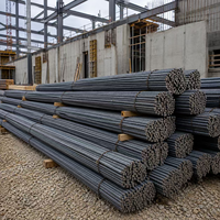 Varilla Corrugada de Acero de Alta Calidad para Construcción, Color Negro, B500b, 1/2 Pulgada, 3/8 Pulgada, 8mm, 10mm, 16mm, Precio Bajo