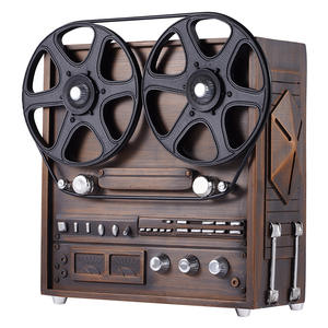 Projecteur de films vintage, modèle rétro, enregistreur à bobines, statue, ornement de bureau nostalgique pour salle de cinéma, artisanat - Product Image 5