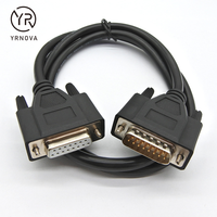 Benutzer definierte DB15-Stecker 15-poliges VGA RS232-geteiltes Stromkabel 13-poliges PVC-isoliertes Flach kupferkabel für die Computer elektronik