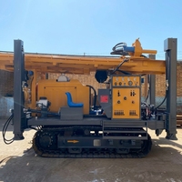 Foreuse rotative hydraulique portable diesel à démarrage électrique pour puits d'eau, avec pompe de boîte de vitesses et roulement de moteur, profondeur de forage max. 600 m, 24 V