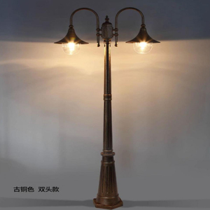 Lampada a Colonna con Motivo a Doppia Rondine, Illuminazione Decorativa Solare <span class=keywords><strong>per</strong></span> Giardino, Parchi e Aree Comunitarie - Product Image 6