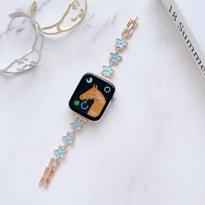 <span class=keywords><strong>Bracelet</strong></span> de montre en métal et <span class=keywords><strong>Aluminium</strong></span> de 49mm, chaîne de luxe, <span class=keywords><strong>Bracelet</strong></span> en diamant, étoiles, cœur, pour <span class=keywords><strong>Apple</strong></span> 4 5 6 7 8 Ultra - Product Image 3