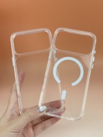 Coque de téléphone magnétique en acrylique durable anti-jaunissement et anti-chute pour iPhone 18 17 16 15 14 13 12 11 Pro Max XS XR X 7 8P