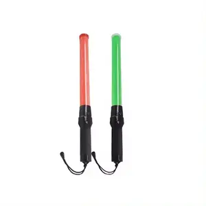 Varinha de comando de avião recarregável LED flash, bastão de trânsito, luz de controle de segurança, varinha de aviso de tráfego, varinha de segurança de 36 cm e 54 cm