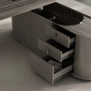 Venta de Fábrica: Muebles de Oficina para el Hogar, Mesa de Esquina en Forma de L, Mesa de Oficina de Diseño Moderno, Mesa de <span class=keywords><strong>Director</strong></span> de Madera - Product Image 6