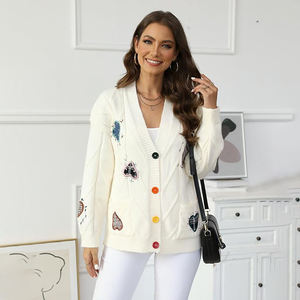 <span class=keywords><strong>Cardigan</strong></span> in maglia <span class=keywords><strong>grigio</strong></span> stile francese con fiocco, nuovo design autunno 2026, da <span class=keywords><strong>donna</strong></span>, a maniche lunghe, vestibilità ampia, tinta unita, casual - V-times Cina - Product Image 3