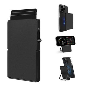 Vente chaude Pop up Nouveau Brevet Téléphone Stand MagSafe Carte Casier RFID Titulaire De La Carte De Crédit pour Unisexe - Product Image 1