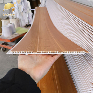 Panel de Techo de <span class=keywords><strong>PVC</strong></span> Económico, Paneles de <span class=keywords><strong>PVC</strong></span> Modernos con Aspecto de Madera Impermeables para Techo - Product Image 2