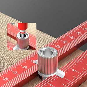 Règle en T en aluminium robuste pour le travail du bois, règle d'angle combinée réglable de 40 cm avec fonction de marquage parallèle - Product Image 6