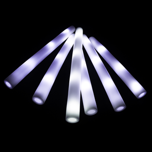 48cm bianco LED Glow Foam bastoncini per feste bomboniere per matrimoni natale capodanno cinese feste e Cheerleading - Product Image 1
