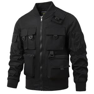 Chaqueta europea funcional para hombre, estilo béisbol, con múltiples bolsillos, tipo abrigo, para pilotos, a prueba de tres elementos, moderna, elegante y cómoda. - Product Image 2