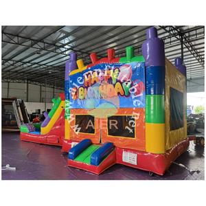 Château gonflable coloré et amusant pour fêtes, avec toboggan intégré - Product Image 5