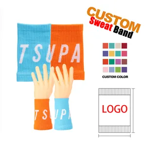 Custom Cross Fit Sweatbands Sweat Bands With Logo Cotton/nylon Sport Wrist Band Wrist Guards For Women And Men