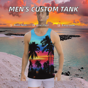 Camisetas de Tirantes Personalizadas para Hombre, Transpirables, de Secado Rápido, para Verano, Casuales, para Gimnasio, Ropa Deportiva, Impresión Digital - Product Image 2