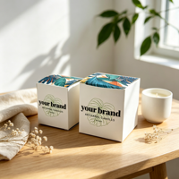 Boîtes à bougies en papier personnalisées, vides, pour bougies parfumées d'aromathérapie, emballages pour cadeaux, fêtes, mariages et décoration de la maison
