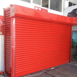 Chất lượng cao nhôm cán cửa kim loại điện màn trập tự động cuộn lên cửa nhà để xe con lăn màn trập - Product Image 2