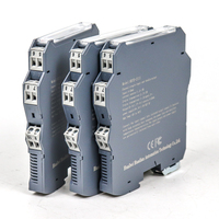 Isolasi suhu tinggi 1in 1 PT100 CU50 sampai 4-20ma 0-10v isolator sinyal suhu
