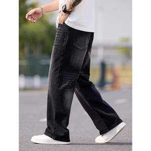 2025 hombres Y2K estilo Hip Hop Baggy Gothic Jeans pantalones de mezclilla de pierna ancha Street Fashion Streetwear - Product Image 4