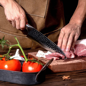 <span class=keywords><strong>Couteau</strong></span> <span class=keywords><strong>de</strong></span> chef en acier au carbone forgé marteau <span class=keywords><strong>japonais</strong></span> <span class=keywords><strong>de</strong></span> qualité supérieure Damas Cleaver - Product Image 5