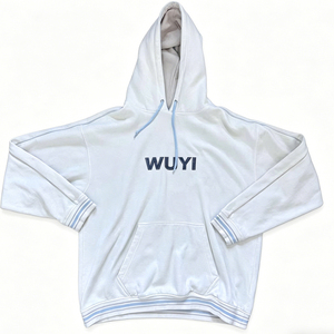 Sweat à capuche graphique personnalisé en coton vintage coupe ample imprimé squelette délavé à l'acide pour homme, streetwear, pull épais - Product Image 2