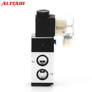 ALITAIR Vanne de commande directionnelle électromagnétique 5/2 5/3 voies 4M, Vanne à commande pneumatique, Vanne à plaque, Prix usine - Product Image 4