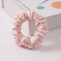 Élastique à cheveux en soie faite à la main, haute élasticité, 2 cm, 30 Momme, soie de mûrier pure 6A, unisexe, chouchou à cheveux très élastique
