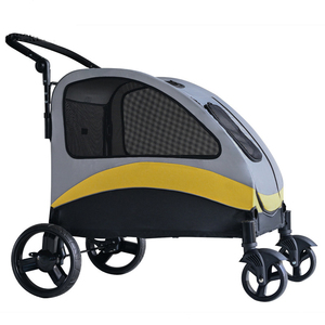 Poussette pliable pour animaux <span class=keywords><strong>de</strong></span> compagnie, transport <span class=keywords><strong>de</strong></span> chiens, accessoires <span class=keywords><strong>de</strong></span> <span class=keywords><strong>marche</strong></span>, supporte 60 kg, <span class=keywords><strong>chariot</strong></span> pour chiens, <span class=keywords><strong>chariot</strong></span> pour grands chiens, extérieur, 2 pièces - Product Image 4