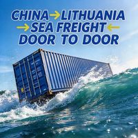 Transitaire maritime et aérien Chine-Lituanie avec livraison DDP porte-à-porte, dédouanement et livraison de fret fiable