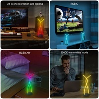 Salle de jeux d'hôtel KTV café bar chambre télécommande décorative atmosphère magique RVB à côté de la lampe de table veilleuse de bureau