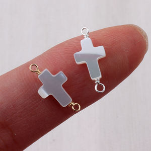 Độc Đáo Shell Chéo Mắt Charms Với 14K Vàng Đầy Dây Đôi Vòng Đối Với DIY Vĩnh Viễn Vòng Cổ Vòng Đeo Tay Vòng Chở Làm Đồ Trang Sức - Product Image 3