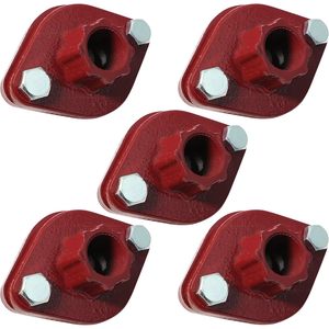 Válvula de línea central S1426S-5, brida circuladora roja de 1 pulgada FIP con tuercas y tornillos para bombas Grundfos HVAC - Product Image 1
