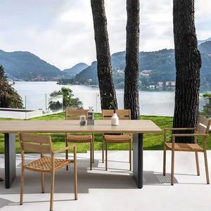 Uland Moderno Conjunto de Comedor para Jardín Guangdong Balcón Muebles de Exterior Impermeables para Relajar Sillas y <span class=keywords><strong>Mesa</strong></span> de Ratán - Product Image 3