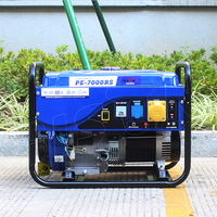 Générateur d'essence portable BISON (CHINE) 5 kW, 4 temps, 220 V, démarrage électrique, monophasé/triphasé