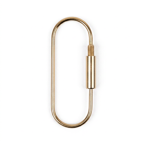 Handmade Solid Brass Key Ring Durable Split Ring Keychain for Car Home Office Keys Travel Accessories and Branding - Product Image 1