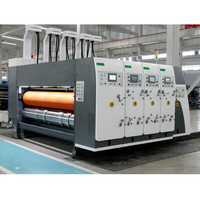 Huayu Serie Kartonnen Doos Flexo Printing Gecoate Droger Sleuf Stansen Printer Matrijzen Snijmachine Met Vibrator Stapelaar
