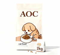 Sacs personnalisés à fond plat, refermables, 500g-15kg, pour aliments pour animaux de compagnie (chiens, chats, poissons, oiseaux, etc.) – Emballage sûr pour soins multi-animaux