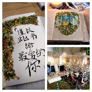 Artificial Flower and Grass Kit for Journal <b>Scrapbooking</b> and Diorama Craft Supplies - Product Image 5