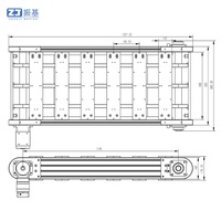 Rantai Konveyor Zhenjimotion, Kapasitas Beban 5kg, Akurasi Sumbu X 2mm, Perakitan PCB, Dukungan Dua Sisi, Garansi 8 Tahun