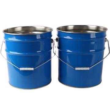 Blu 5 Gallon stampato secchio di metallo con maniglia