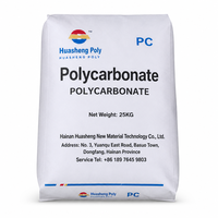 Pellets PC HS072R Transparansi Tinggi Tahan Api, Bahan Baku Polikarbonat untuk Komponen Listrik dan Wadah