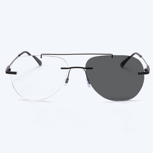 <span class=keywords><strong>Gafas</strong></span> de Lectura Multifocales con Bloqueo de Luz Azul, Montura Metálica de Doble Viga Sin Marco, <span class=keywords><strong>Precio</strong></span> de Mayoreo de Fábrica - Product Image 2