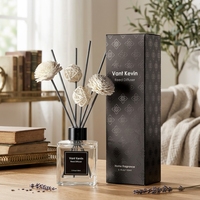 Diffuseur de parfum en bâtonnets de fibres blanches de qualité supérieure, service de marque privée, approvisionnement direct usine pour la maison et l'hôtellerie