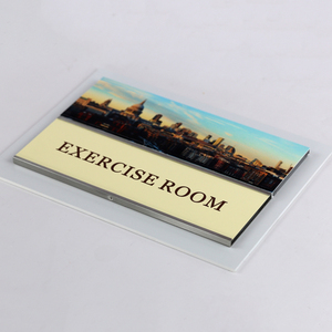 Placas de Número de Casa Modernas de Metal y Acrílico Personalizadas de Alta Calidad OEM ODM, Resistentes al Agua y Ecológicas para Tiendas - Product Image 1